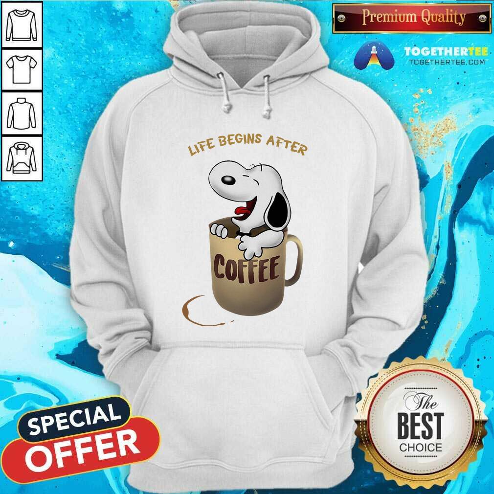 Life Begins After Coffee Snoopy Shirt - Image 5