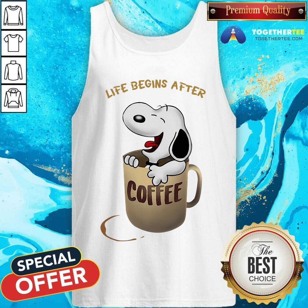 Life Begins After Coffee Snoopy Shirt - Image 4