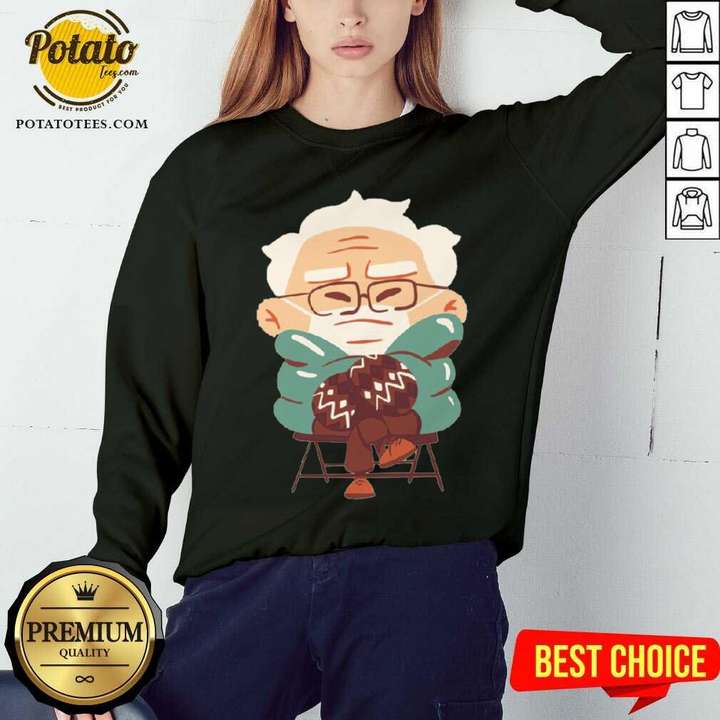 Awesome Bernie Sanders Chibi 2021 Inauguration Shirt - Image 4