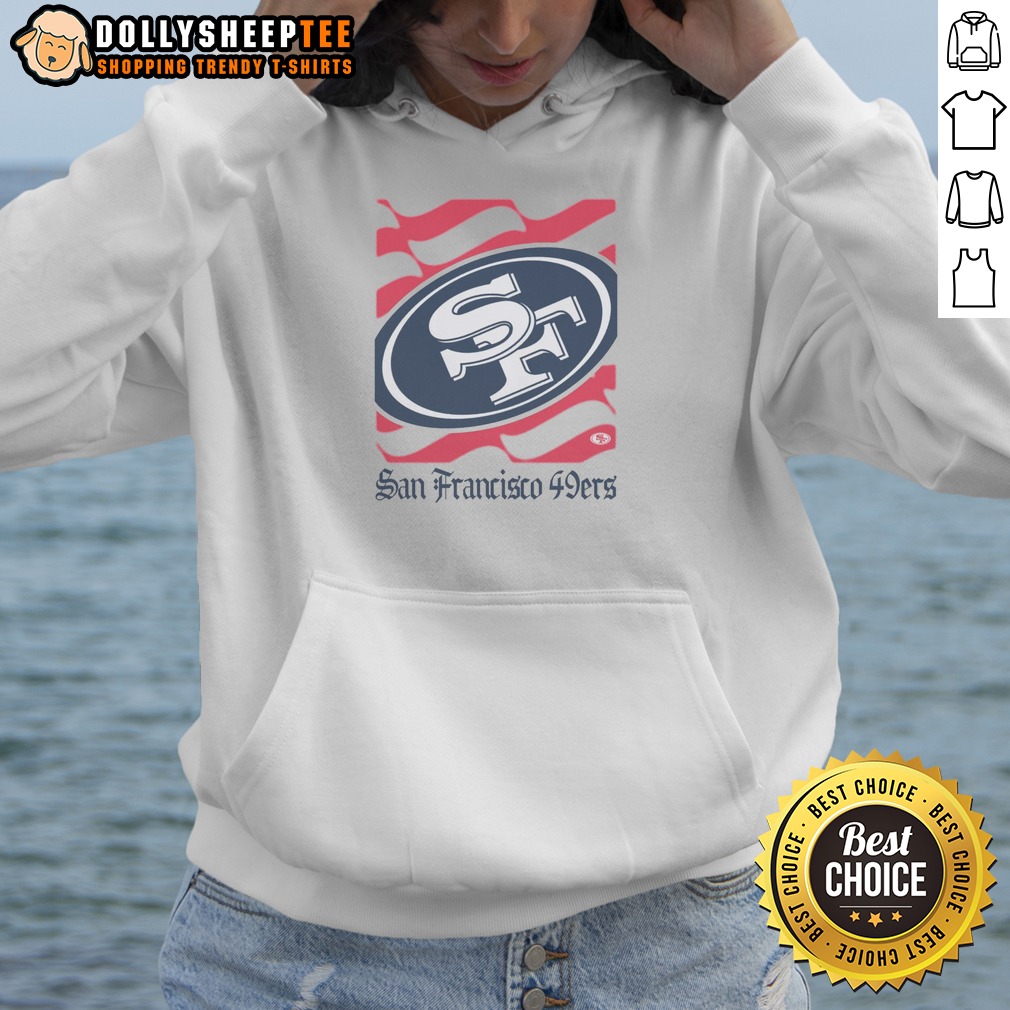 Good San Francisco 49ers American Heritage Wordmark Shirt - Image 5