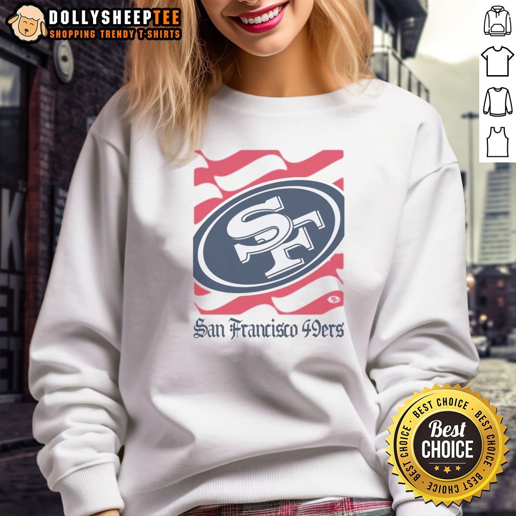 Good San Francisco 49ers American Heritage Wordmark Shirt - Image 3