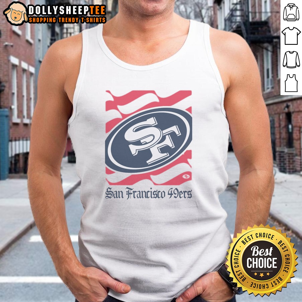 Good San Francisco 49ers American Heritage Wordmark Shirt - Image 2