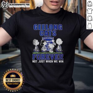 Top The Peanuts Geelong Cats Forever Not Just When We Win T-Shirt