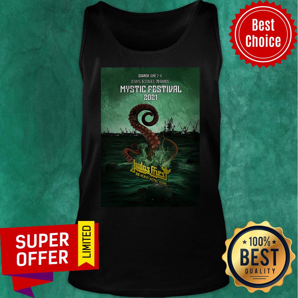 Nice Gdansk June 2 4 Mystic Festival 2021 Judas Priest Shirt - Image 5