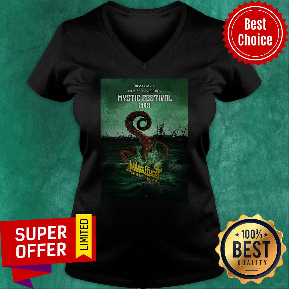 Nice Gdansk June 2 4 Mystic Festival 2021 Judas Priest Shirt - Image 4
