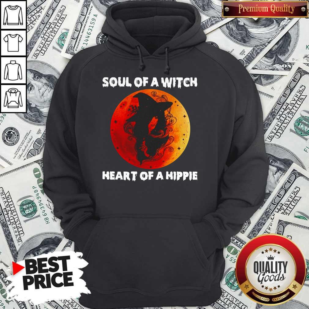 Soul Of A Witch Heart Of A Hippie Sunset Shirt - Image 2