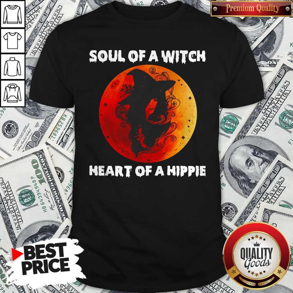 Soul Of A Witch Heart Of A Hippie Sunset Shirt