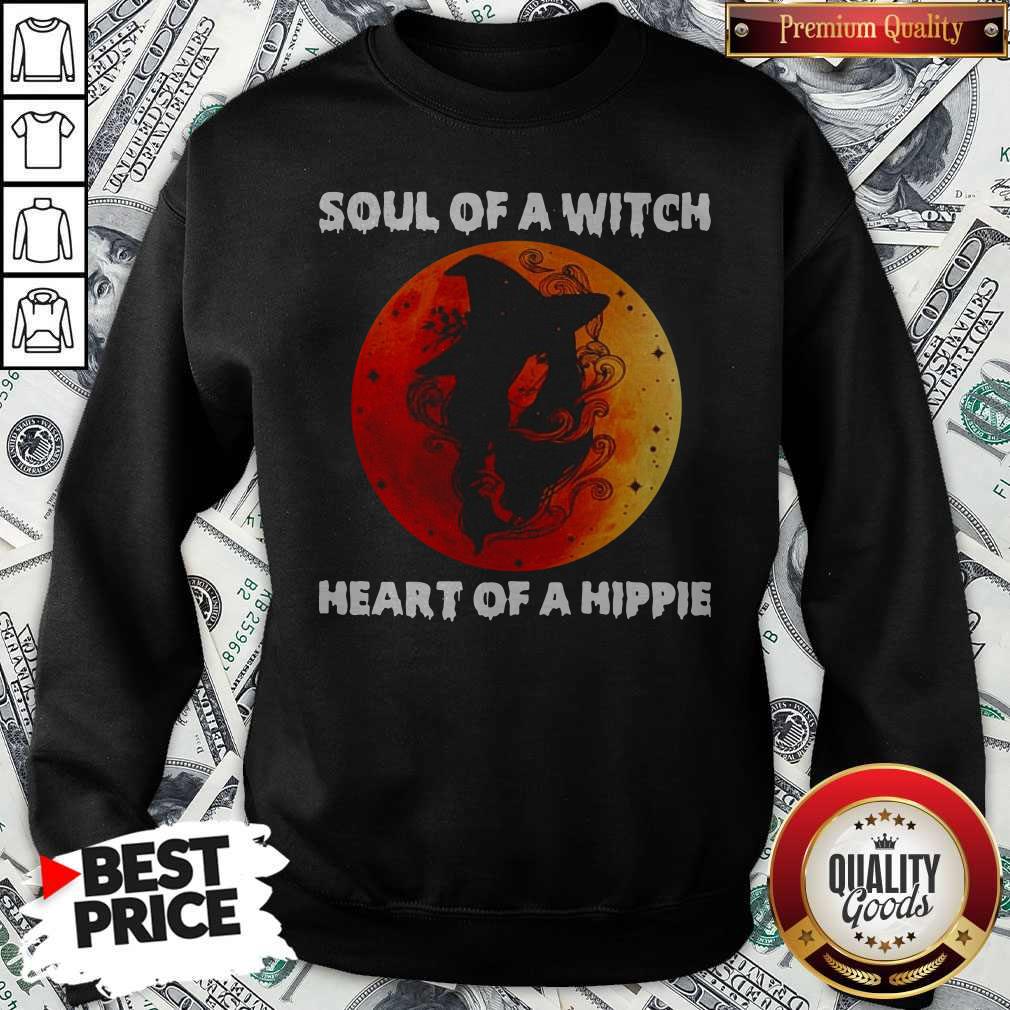 Soul Of A Witch Heart Of A Hippie Sunset Shirt - Image 5