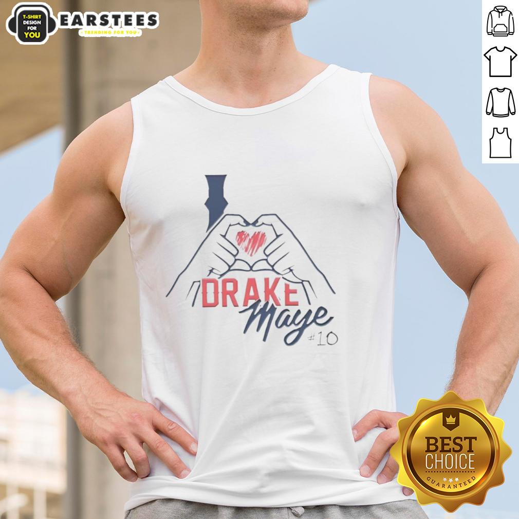 Awesome I Love Drake Maye 10 New England Patriots T-Shirt - Image 3