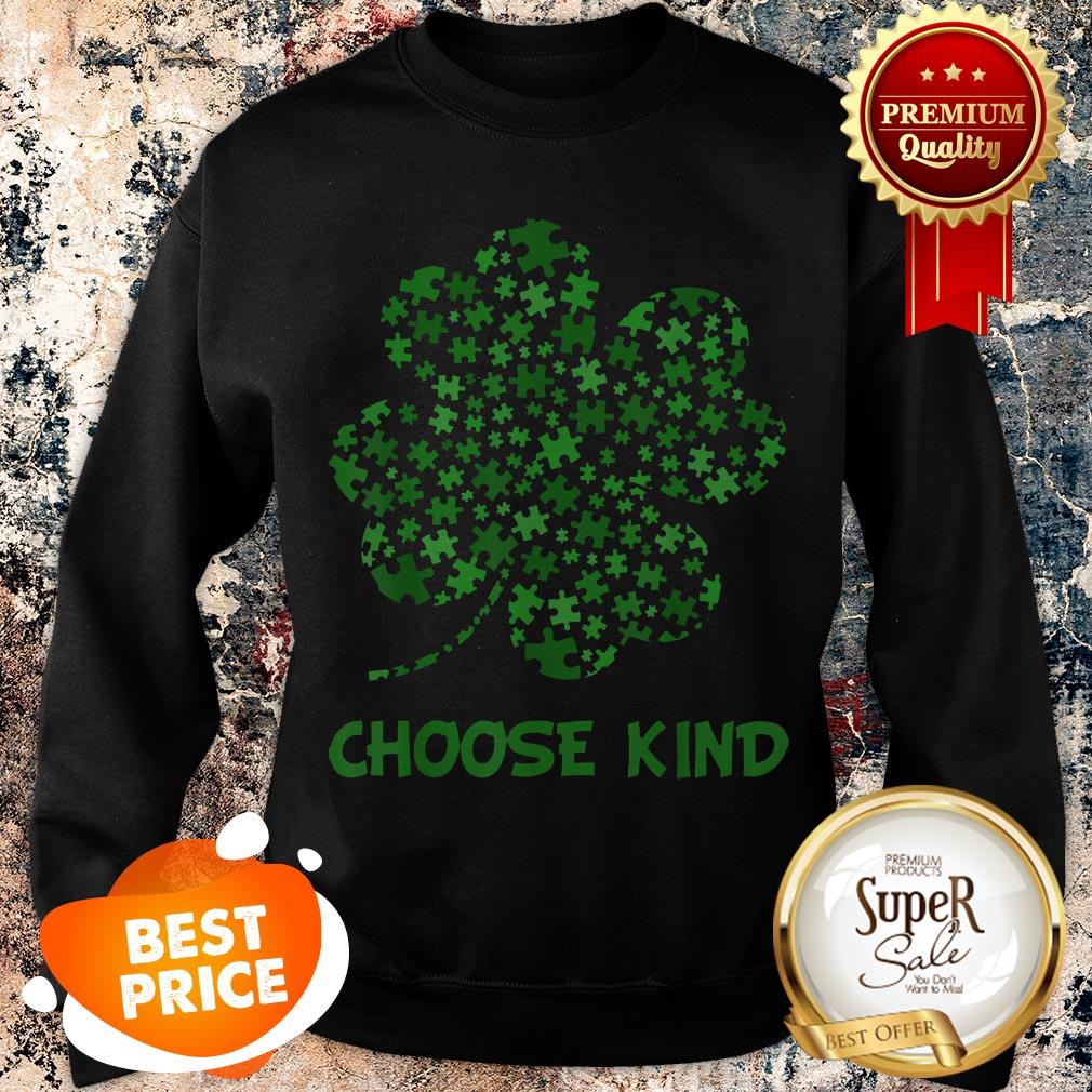 Nice Irish Shamrock Autism Puzzle Pieces St Patrick’s Day Gifts Shirt - Image 4