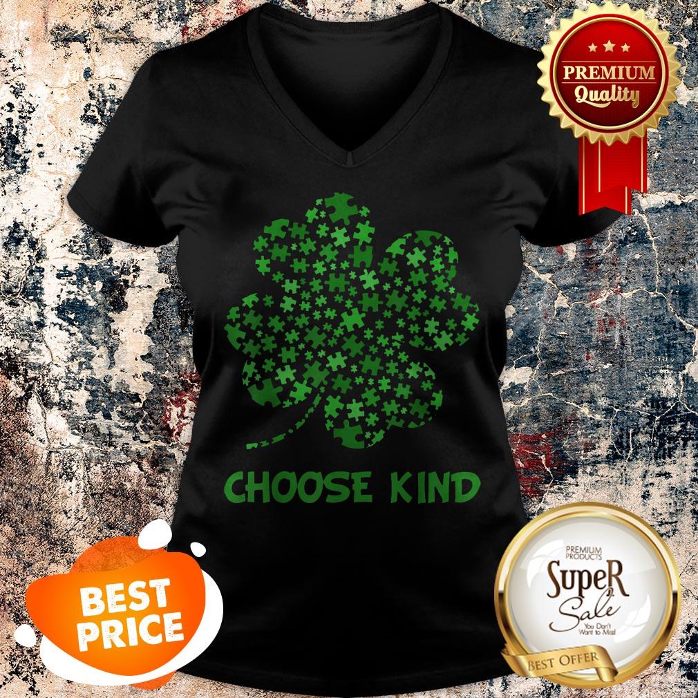 Nice Irish Shamrock Autism Puzzle Pieces St Patrick’s Day Gifts Shirt - Image 2