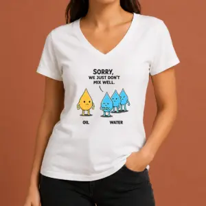 Alternative view of Premium Original Sorry We Just Don't Mix Well Geek Shirt