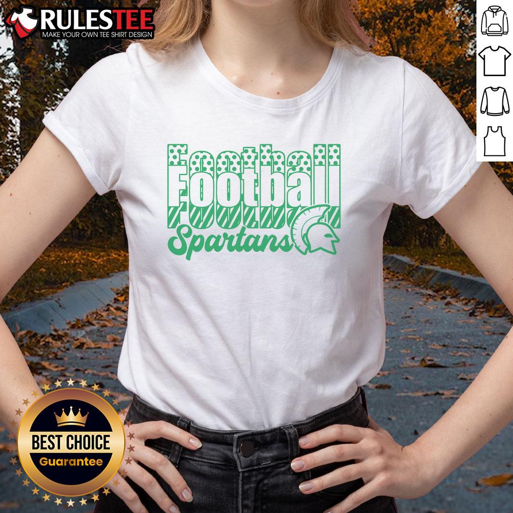 Official Spartans Football Football Football T-Shirt - Image 3