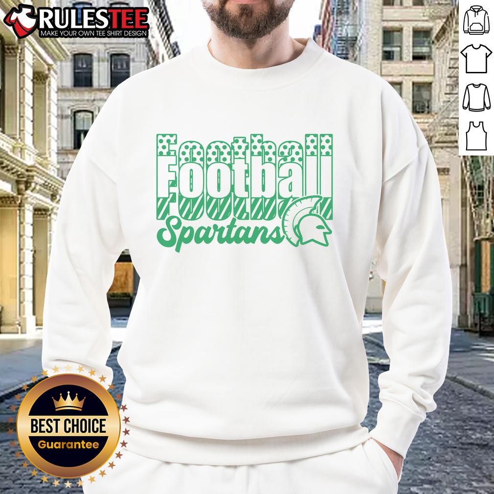 Official Spartans Football Football Football T-Shirt - Image 5