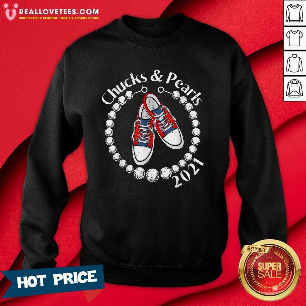 Vip Chucks And Pearls 2021 VP Shirt - Image 3