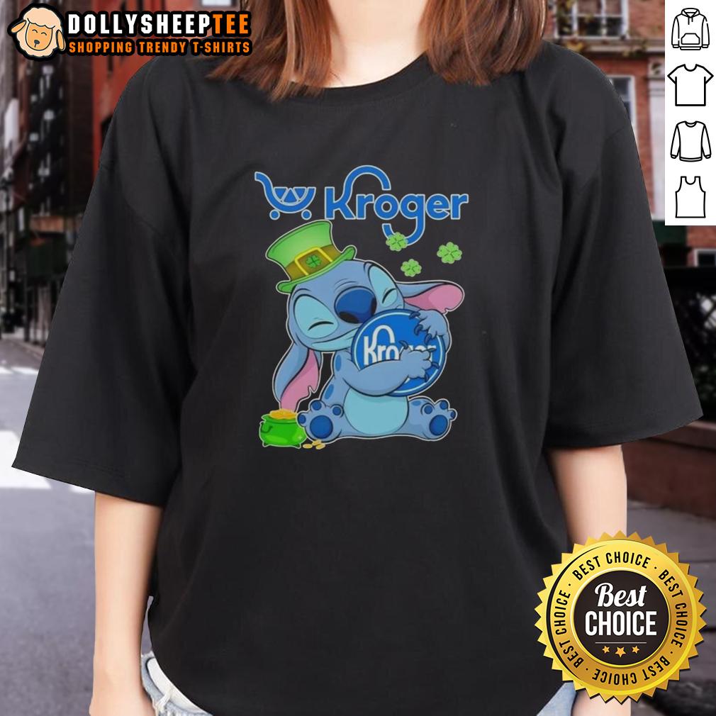 Top Stitch With St Patricks Hug Kroger Logo T-Shirt - Image 3