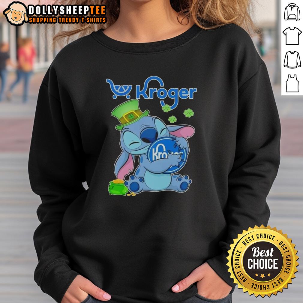 Top Stitch With St Patricks Hug Kroger Logo T-Shirt - Image 5