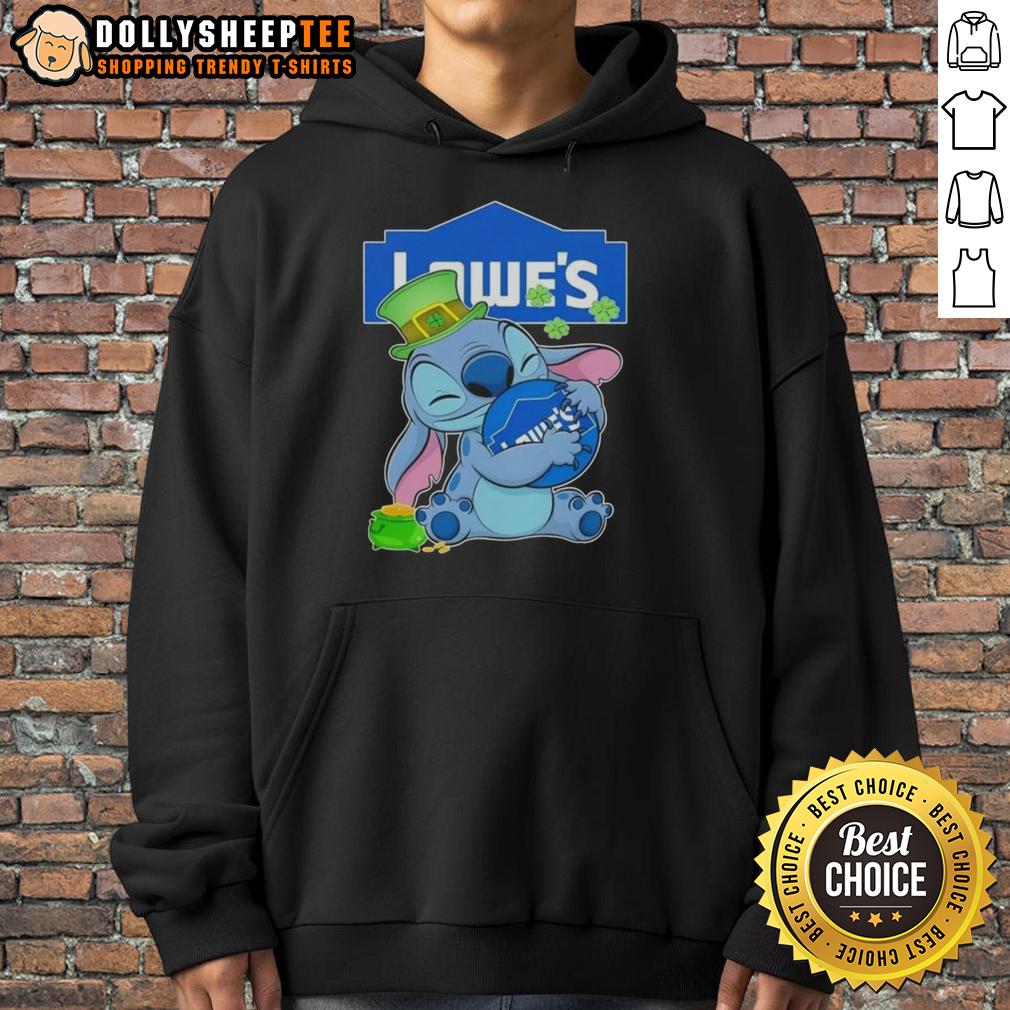 Top Stitch With St Patricks Hug Lowe's Logo T-Shirt - Image 2