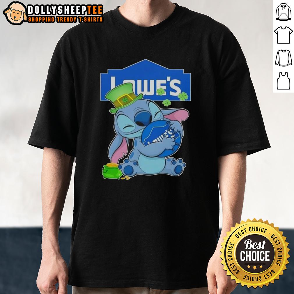 Top Stitch With St Patricks Hug Lowe's Logo T-Shirt
