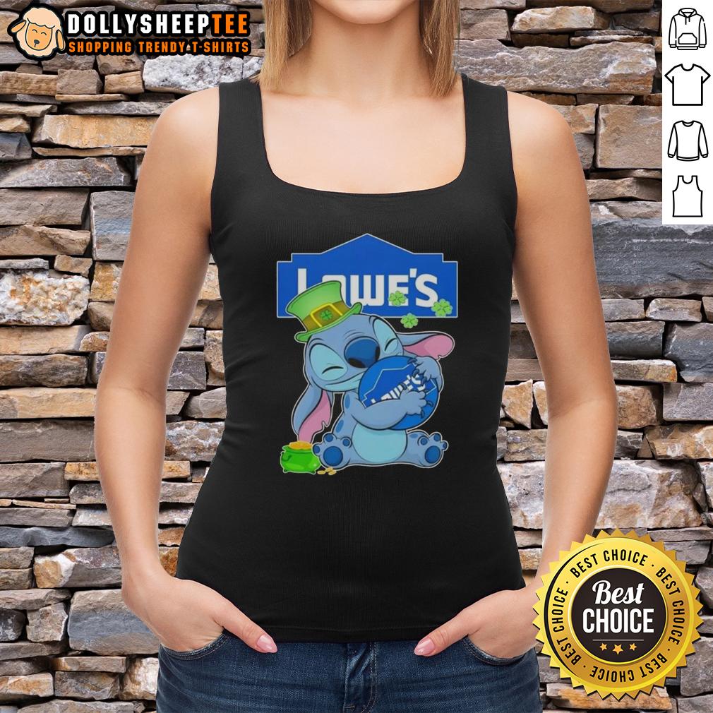 Top Stitch With St Patricks Hug Lowe's Logo T-Shirt - Image 4