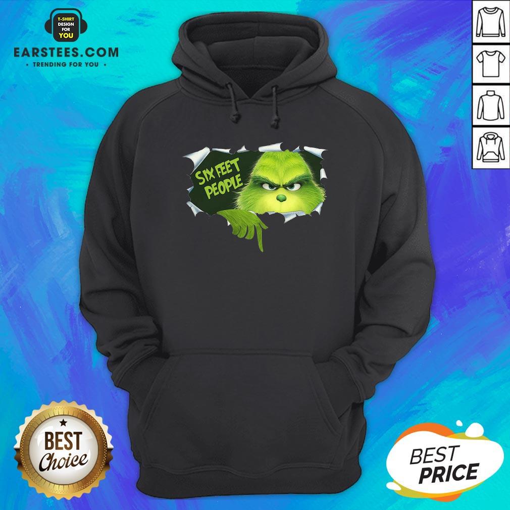 Good The Grinch Six Feet People Shirt - Image 2
