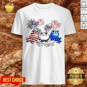 Three Frog Firework 4th Of July Shirt