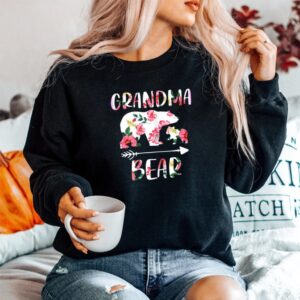 Alternative view of Floral Bear Matching Family Funny Grandma Bear Shirt