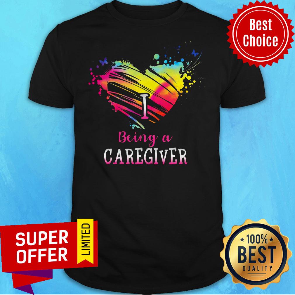 Official I Love Being A Caregiver Vintage Shirt