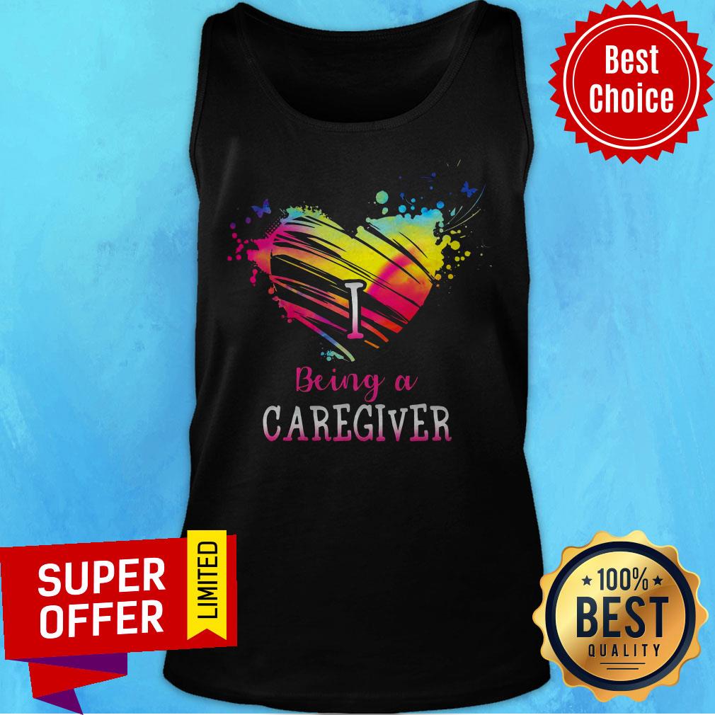 Official I Love Being A Caregiver Vintage Shirt - Image 5
