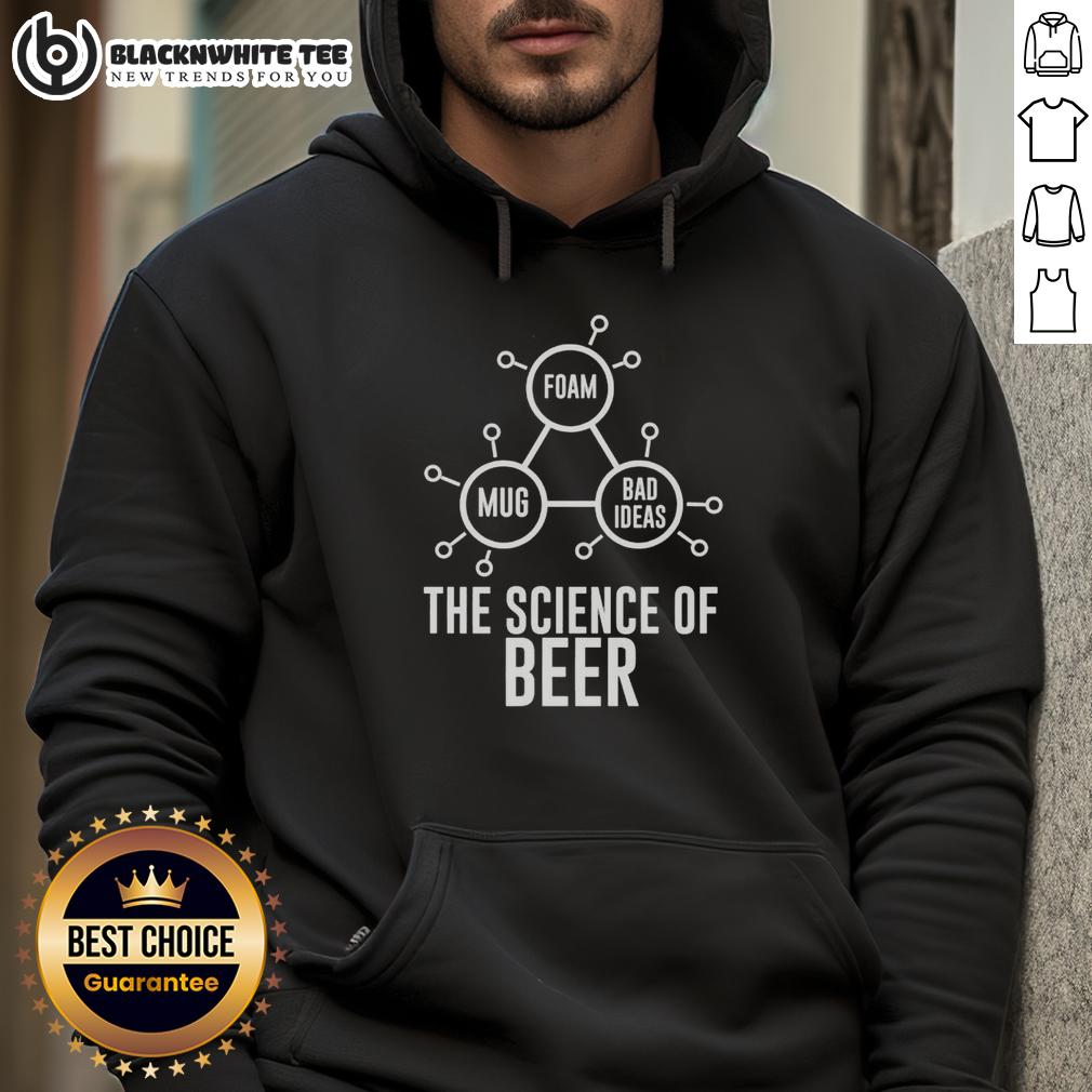 Official Foam Mug Bad Ideas The Science Of Beer T-Shirt - Image 2