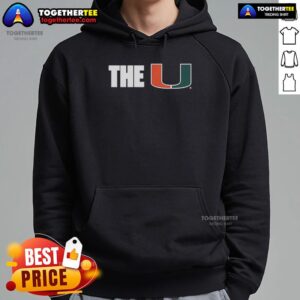Alternative view of Good Miami Hurricanes  NCAA The U Logo T-Shirt