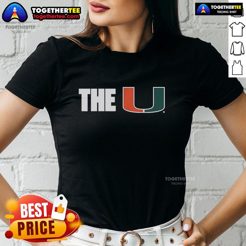Good Miami Hurricanes NCAA The U Logo T-Shirt - Image 3