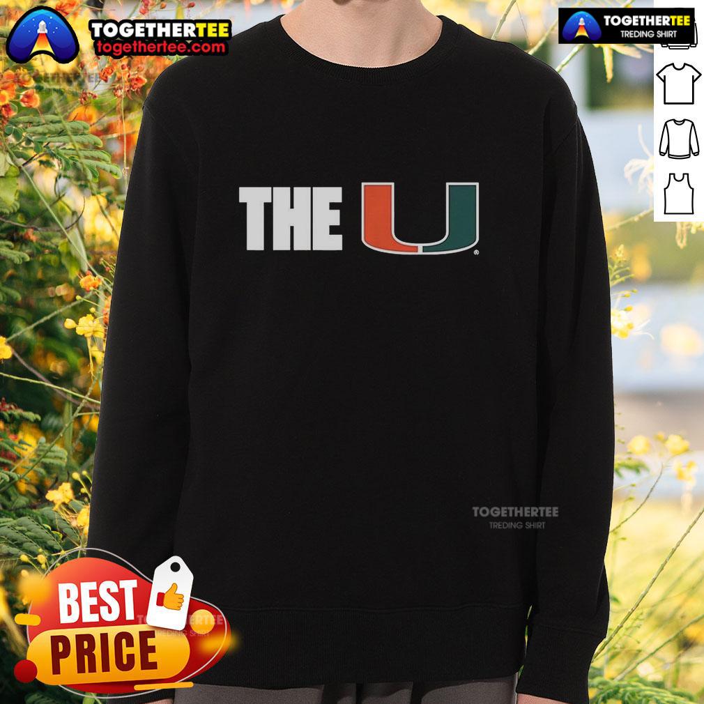 Good Miami Hurricanes NCAA The U Logo T-Shirt - Image 5
