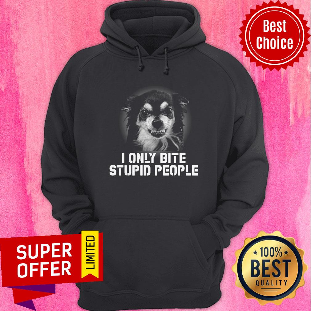 Official Dog I Only Bite Stupid People Shirt - Image 3