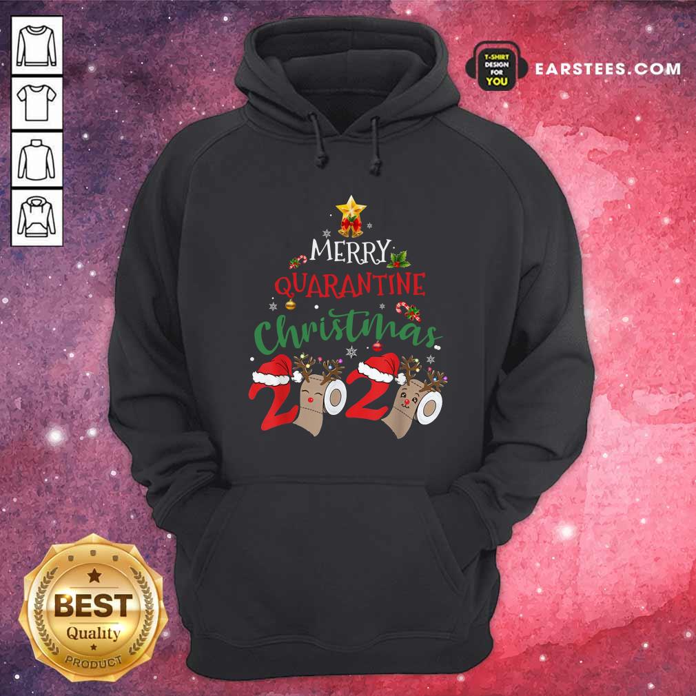 Original Merry Quarantine Christmas 2020 Pajamas Christmas Shirt - Image 2