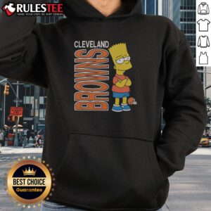 Alternative view of Awesome The Simpsons Bart X Cleveland Browns T-Shirt