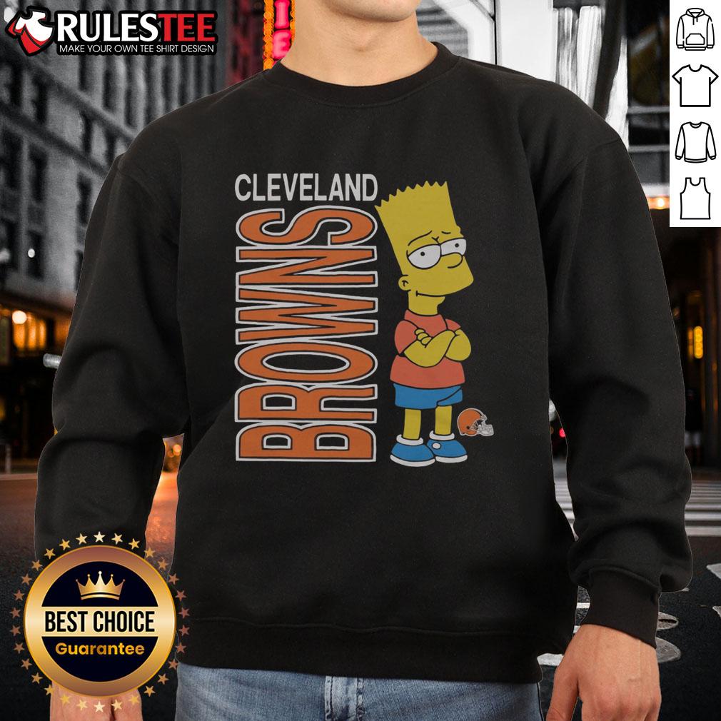 Awesome The Simpsons Bart X Cleveland Browns T-Shirt - Image 5