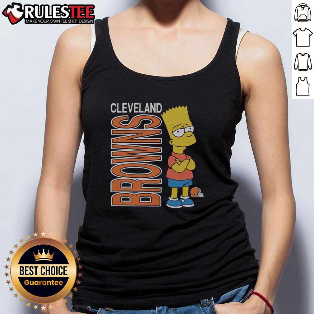 Awesome The Simpsons Bart X Cleveland Browns T-Shirt - Image 4