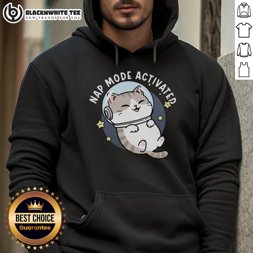 Cute Cat Nap Mode Activated Zero‑Gravity Snooze Shirt - Image 2