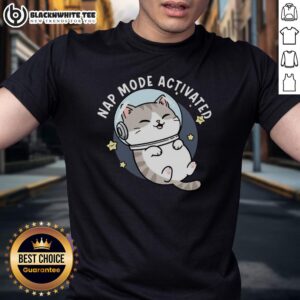 Cute Cat Nap Mode Activated Zero‑Gravity Snooze Shirt