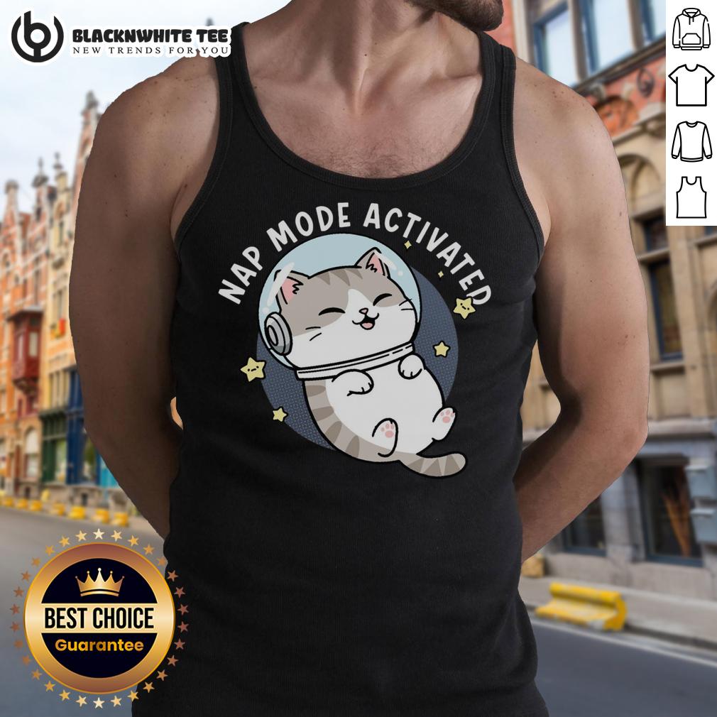 Cute Cat Nap Mode Activated Zero‑Gravity Snooze Shirt - Image 4