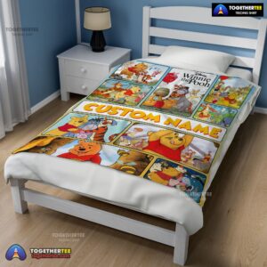 Alternative view of Official Disney Winnie The Pooh With Friends Blanket Fleece Customized Blanket