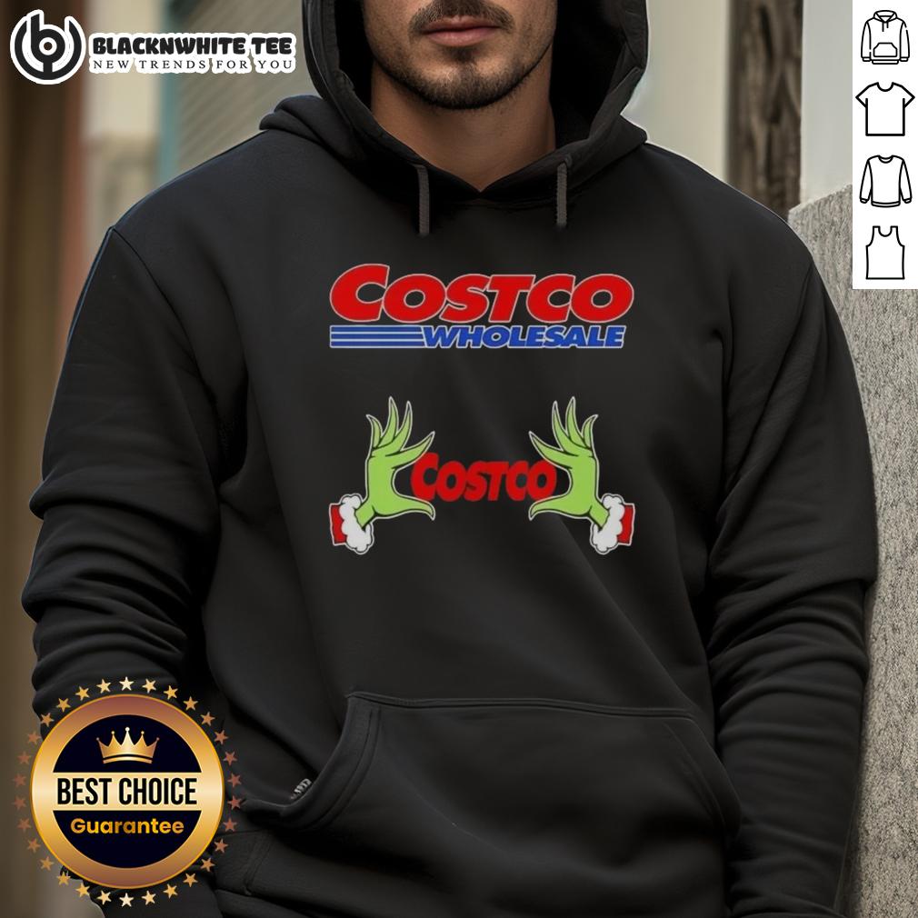 Awesome Grinch Hands Love Costco Wholesale Christmas T-Shirt - Image 2