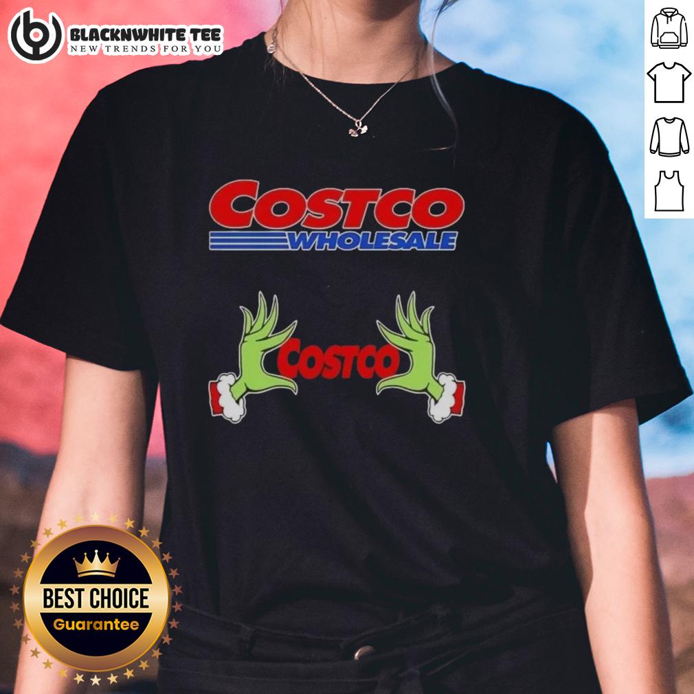 Awesome Grinch Hands Love Costco Wholesale Christmas T-Shirt - Image 3