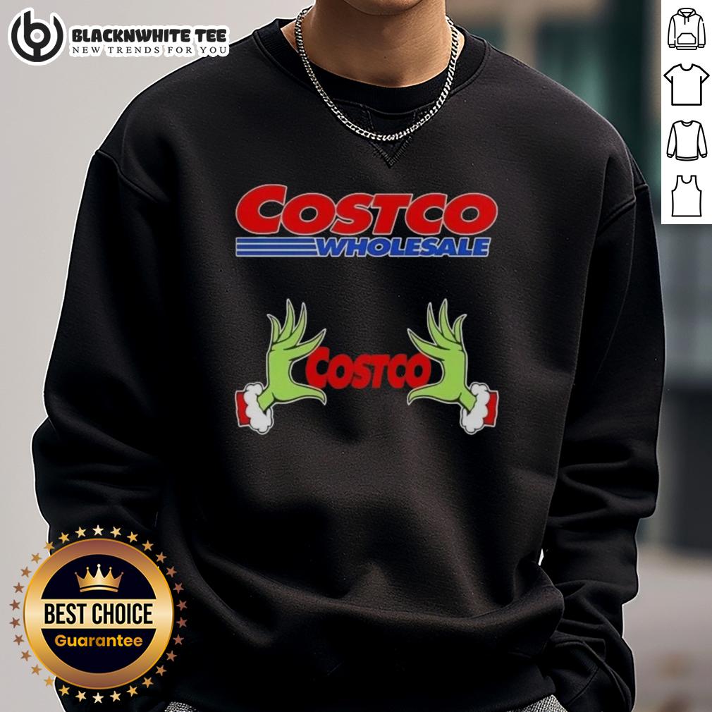Awesome Grinch Hands Love Costco Wholesale Christmas T-Shirt - Image 5