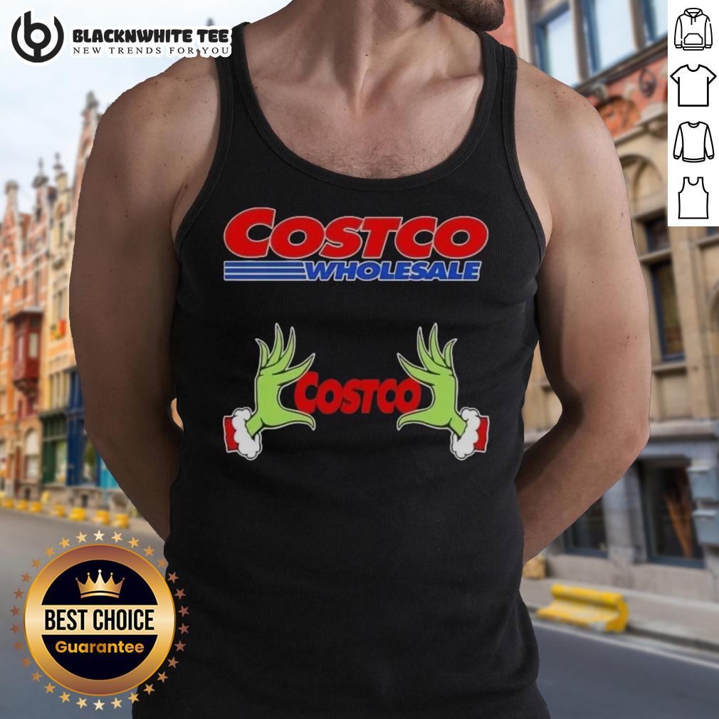 Awesome Grinch Hands Love Costco Wholesale Christmas T-Shirt - Image 4