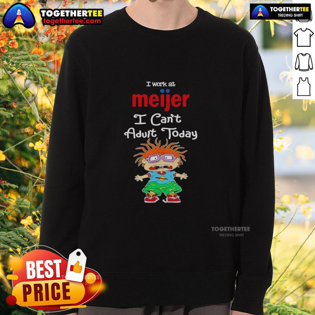 Good Chuckie Finster I Work At Meijer I Can't Adult Today T-Shirt - Image 5