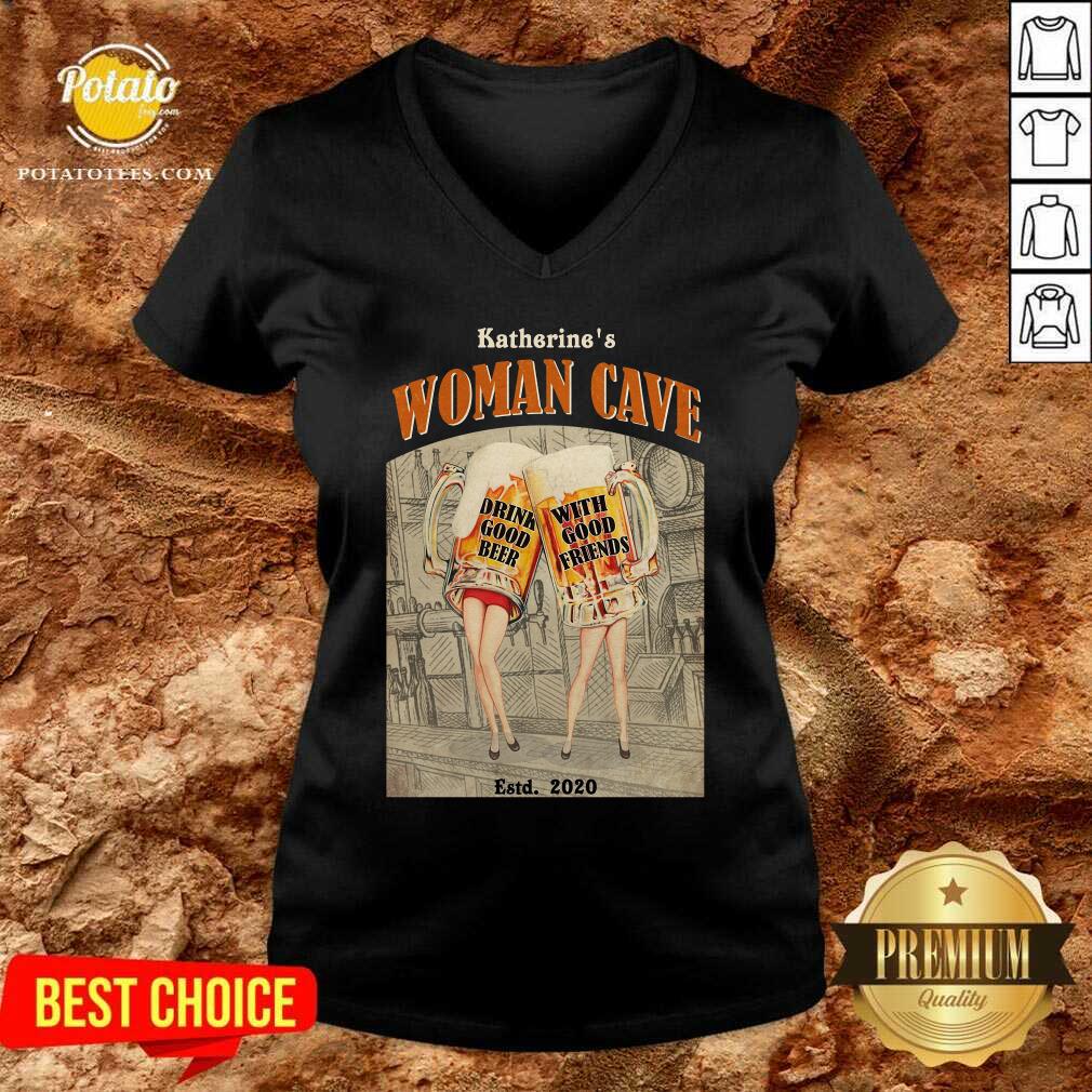 Beer Woman Cave Vertical Poster Shirt - Image 2