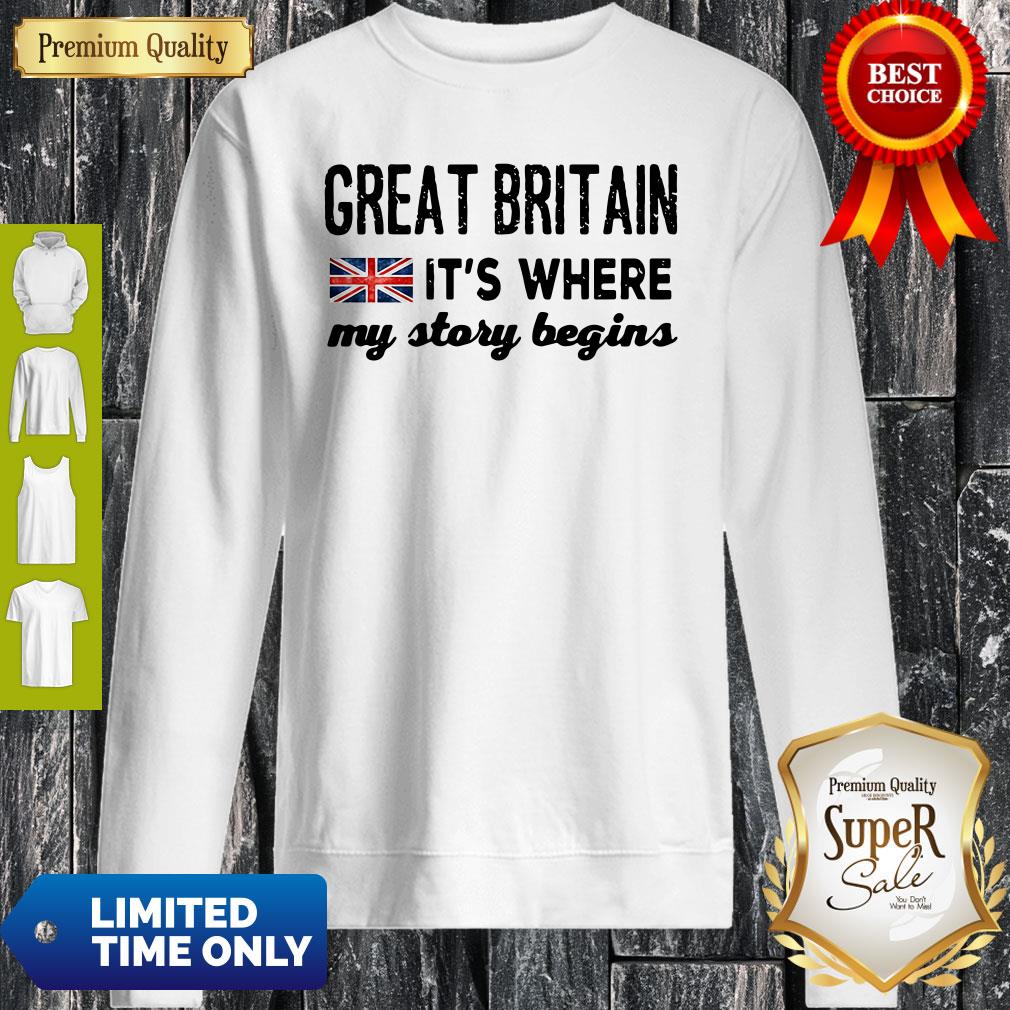England Great Britain Its Where My Story Begins Shirt - Image 3
