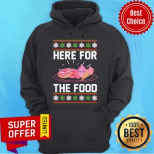 Alternative view of Nice Here For The Food Donut Ice Cream Ugly Christmas Shirt